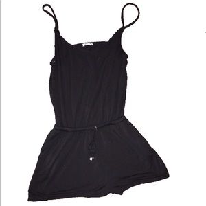 Black cotton on romper